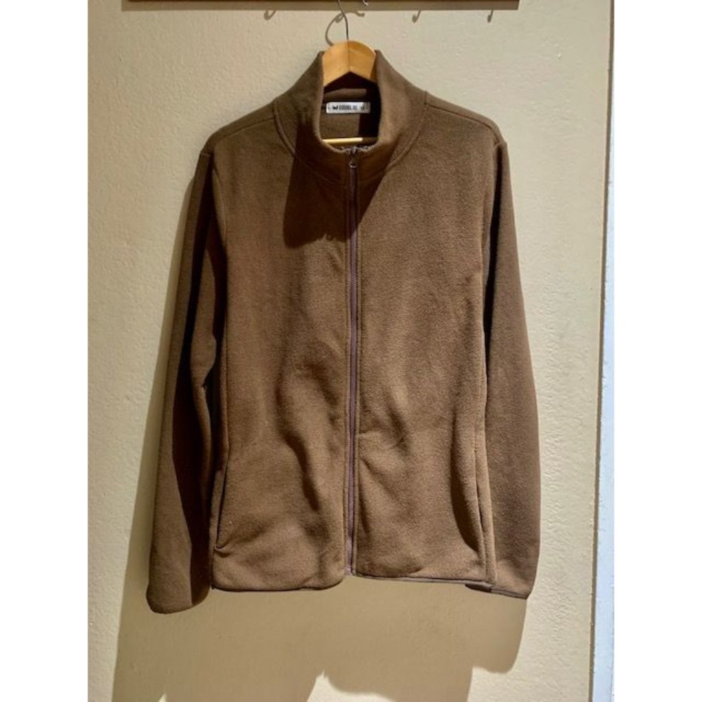 100% Polyester Polo Neck Full Zip Jacket Women Fleece Sweater 1x Plus Sized Clot